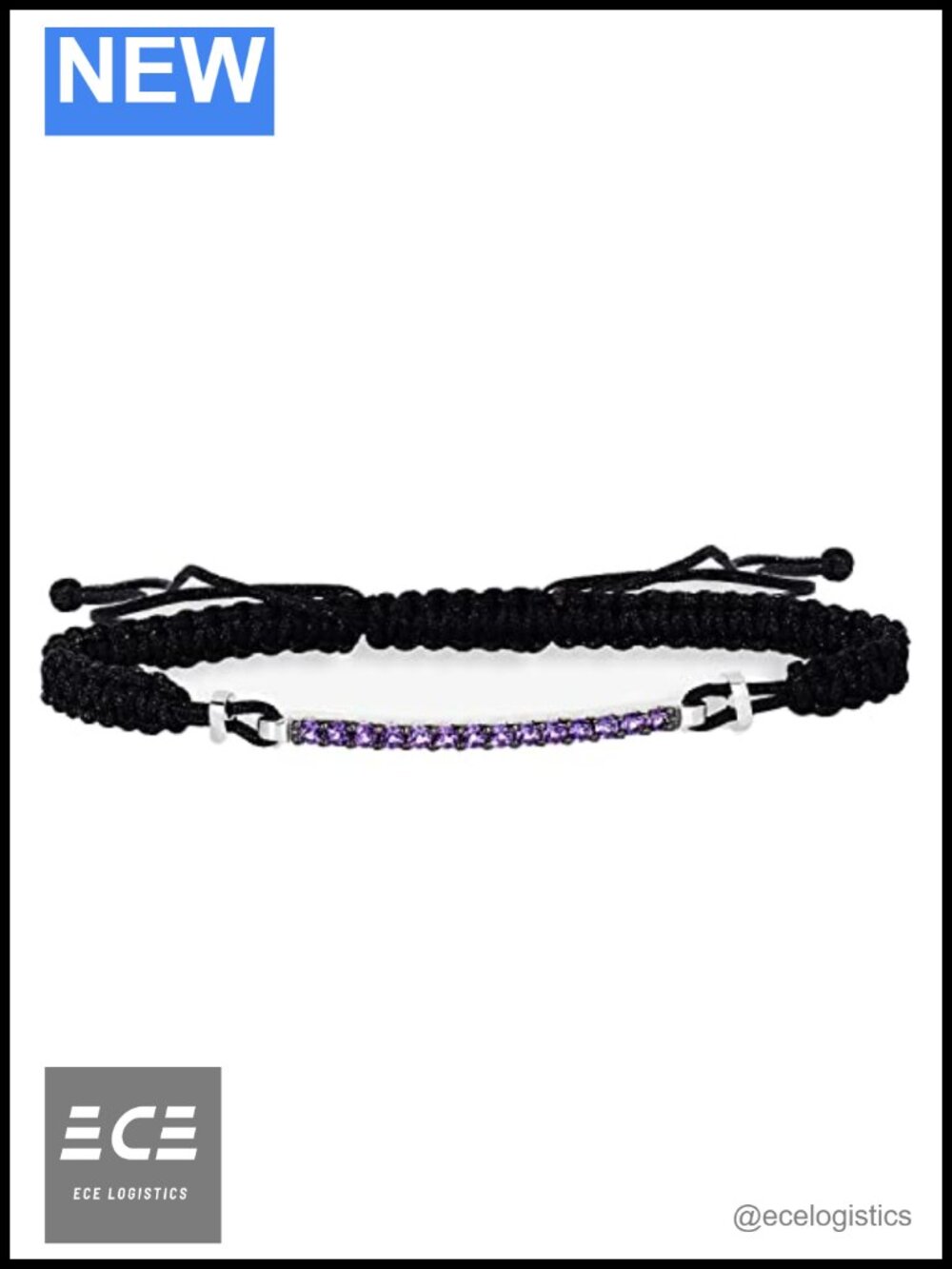 Handmade 925 Sterling Silver Citrine Amethyst Garnet Adjustable Braided Bracelet